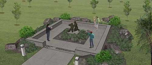 Rendering of The Korean War Memorial