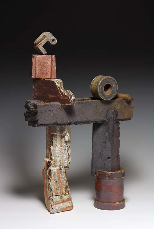 The sculpture — “Bolster,” part of his Folk Bench Series — will be on display in the Spiva Art Gallery until Oct. 31.